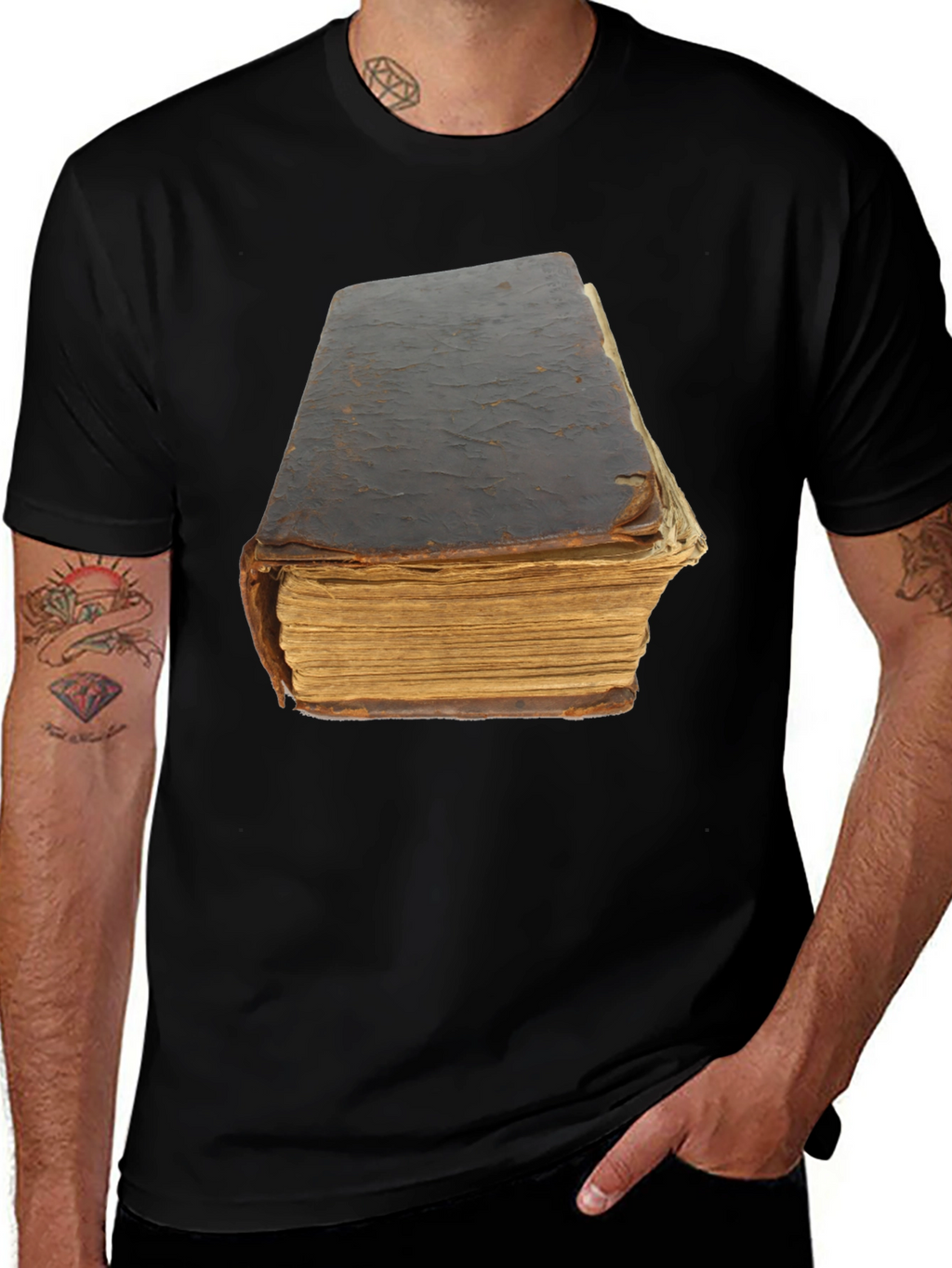 Antique Book T-Shirt - Literary Novelty Tee