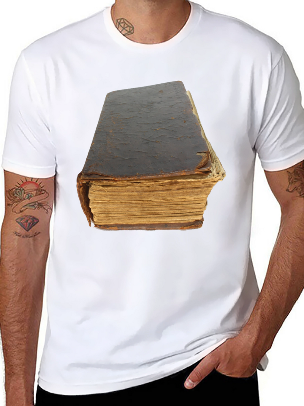 Antique Book T-Shirt - Literary Novelty Tee