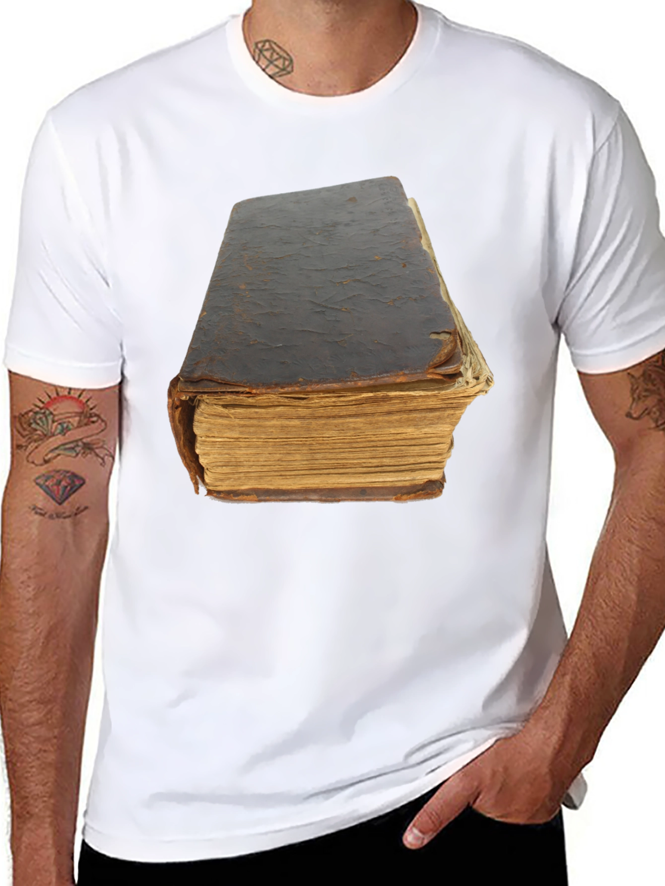 Antique Book T-Shirt - Literary Novelty Tee