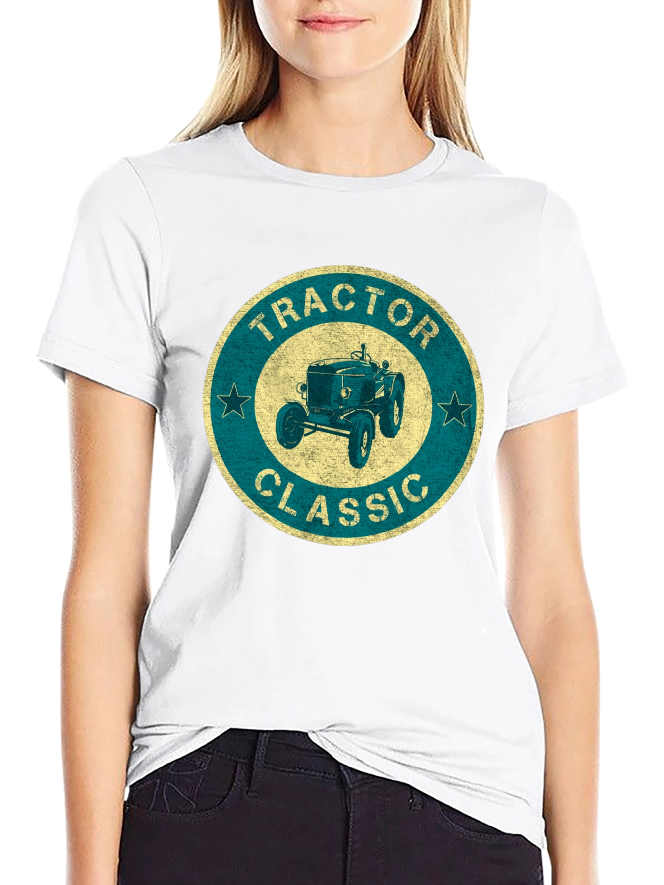 Classic Tractor Graphic Tee - Vintage Style