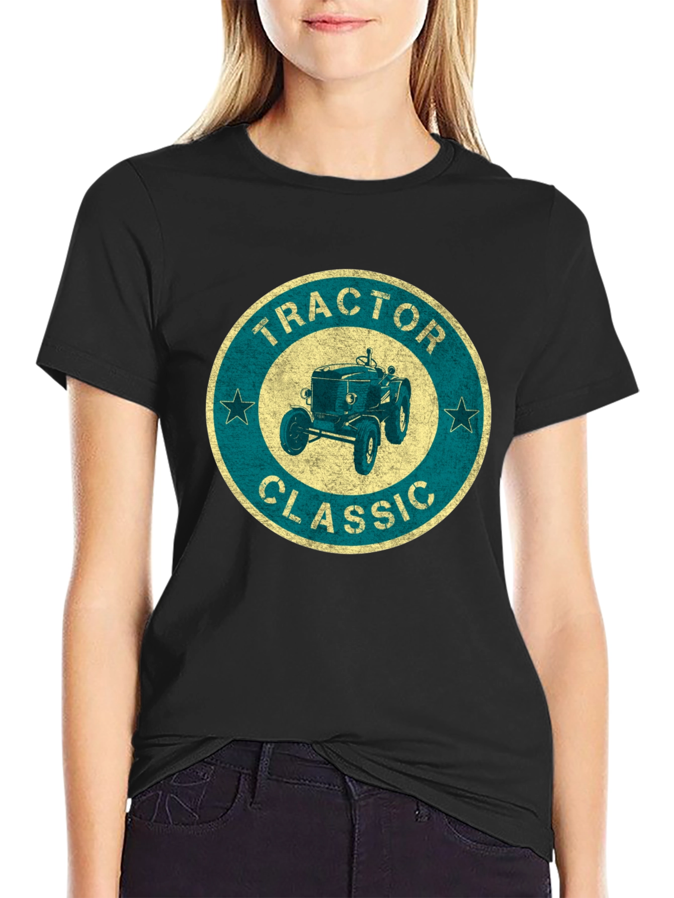 Classic Tractor Graphic Tee - Vintage Style