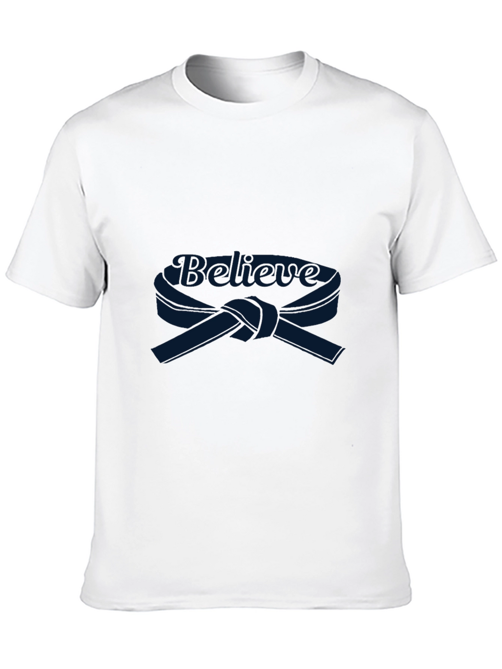 Believe Karate Belt Graphic Black T-Shirt