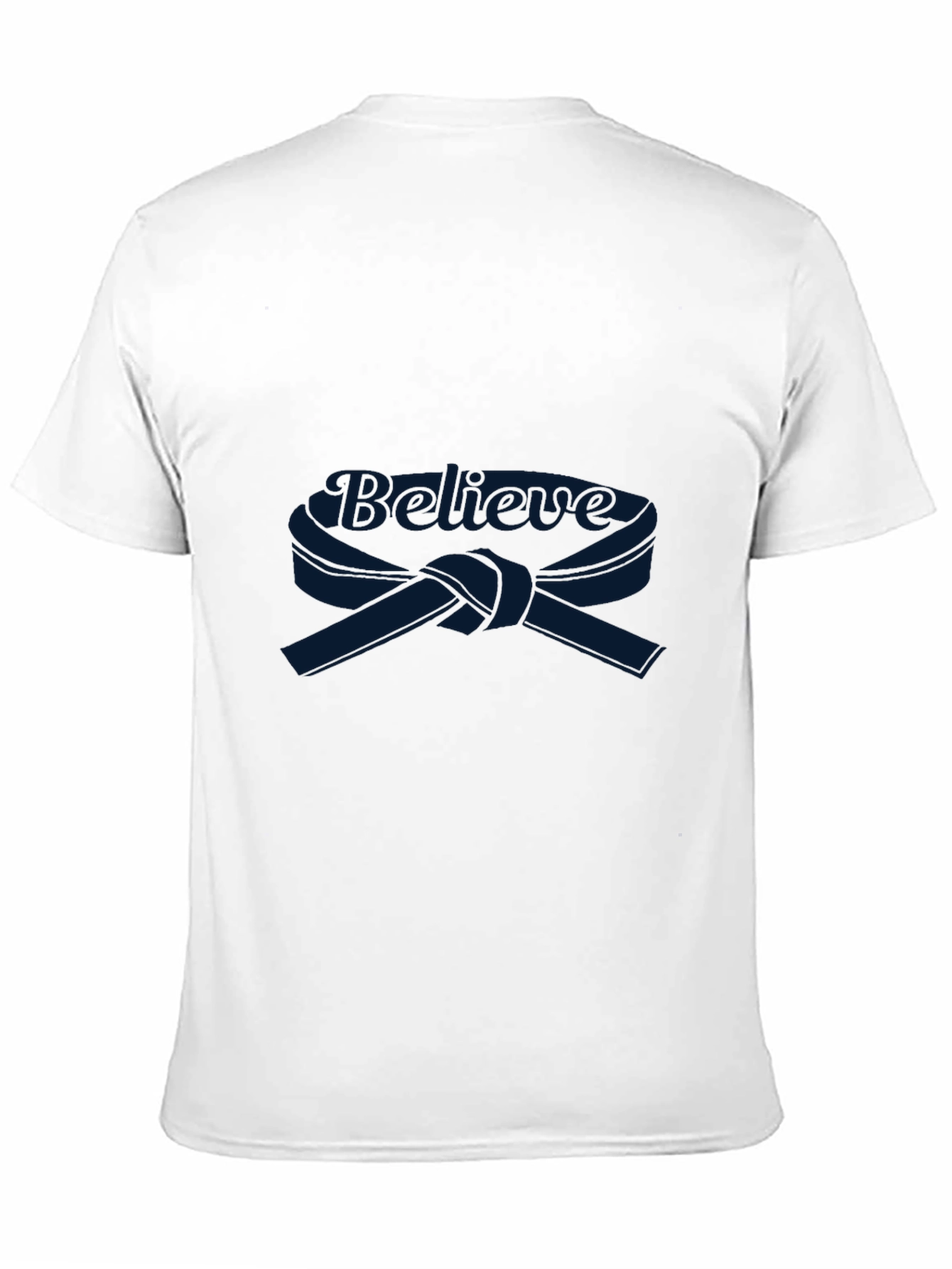Believe Karate Belt Graphic Black T-Shirt