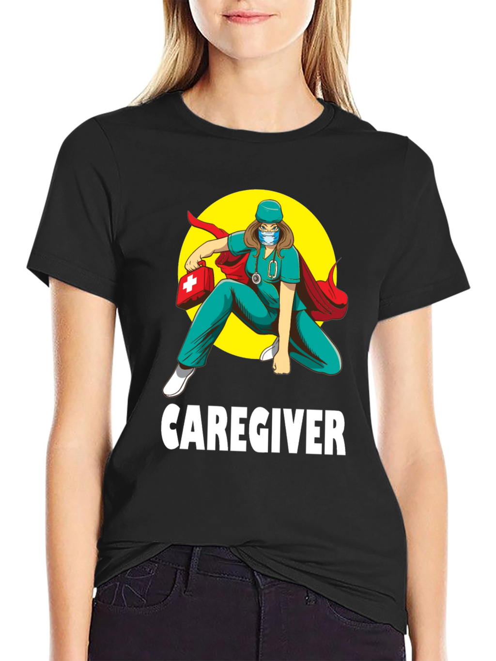 Caregiver Hero T-Shirt - Medical Superhero Tee