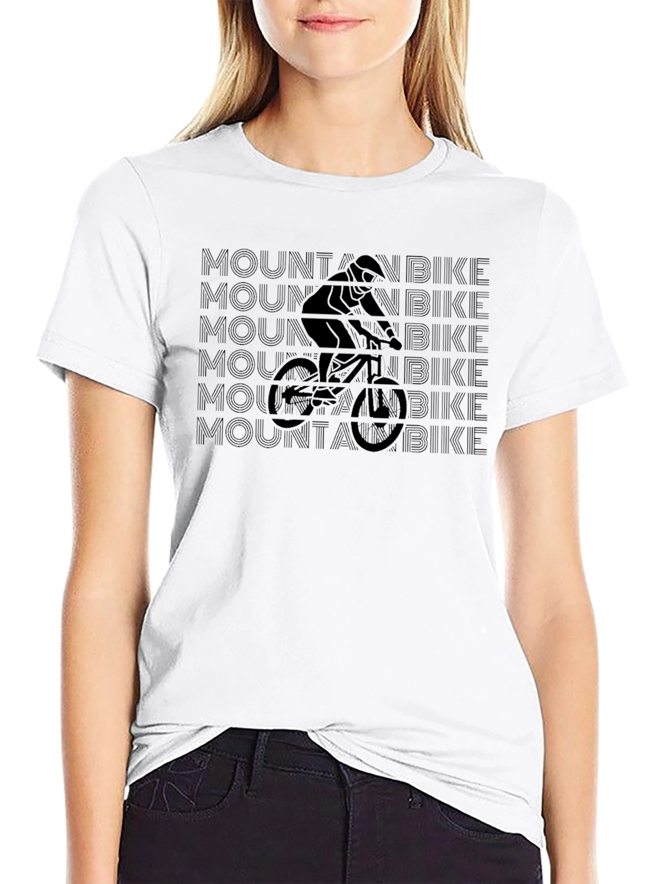 Mountain Bike Graphic Print T-Shirt