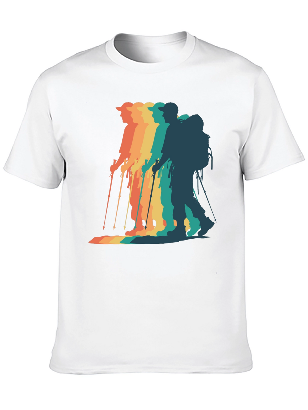 Retro Hiker Graphic Tee - Outdoor Adventure Shirt