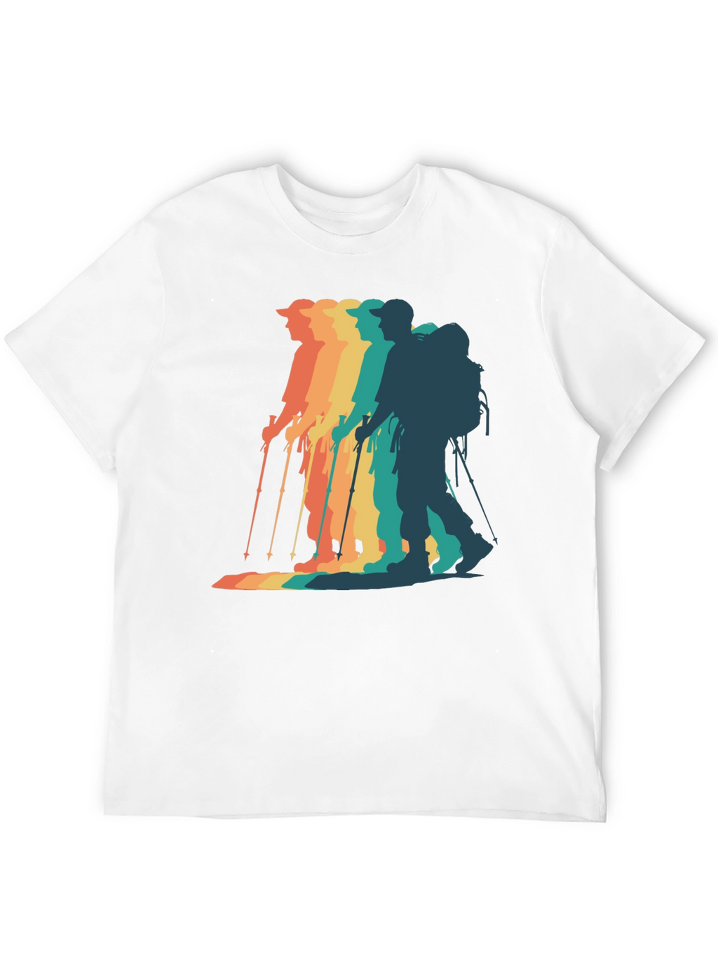 Retro Hiker Graphic Tee - Outdoor Adventure Shirt