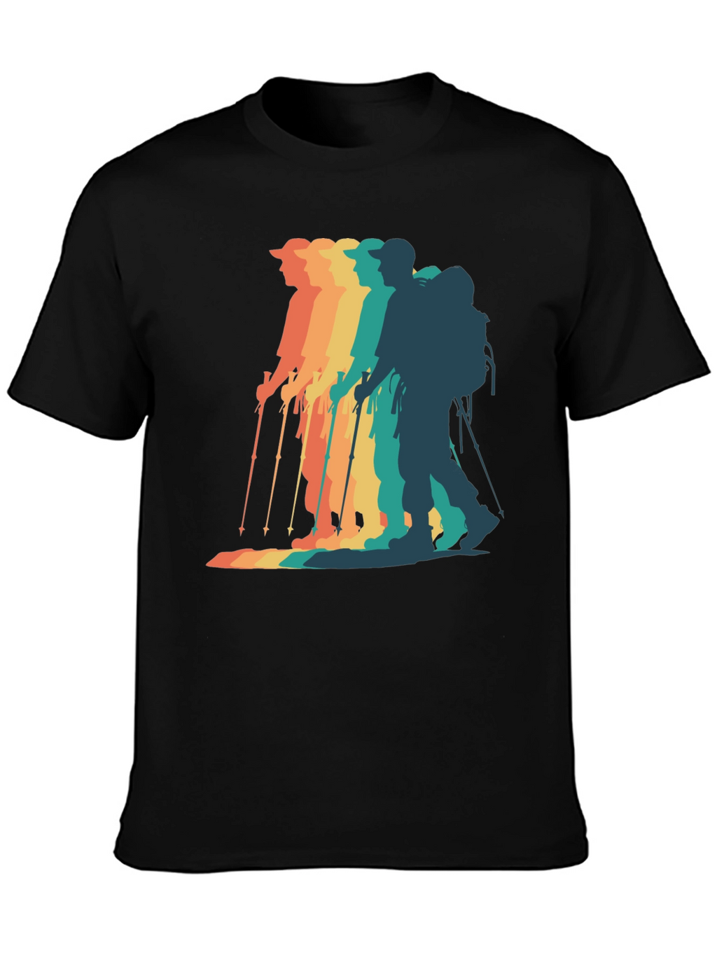 Retro Hiker Graphic Tee - Outdoor Adventure Shirt