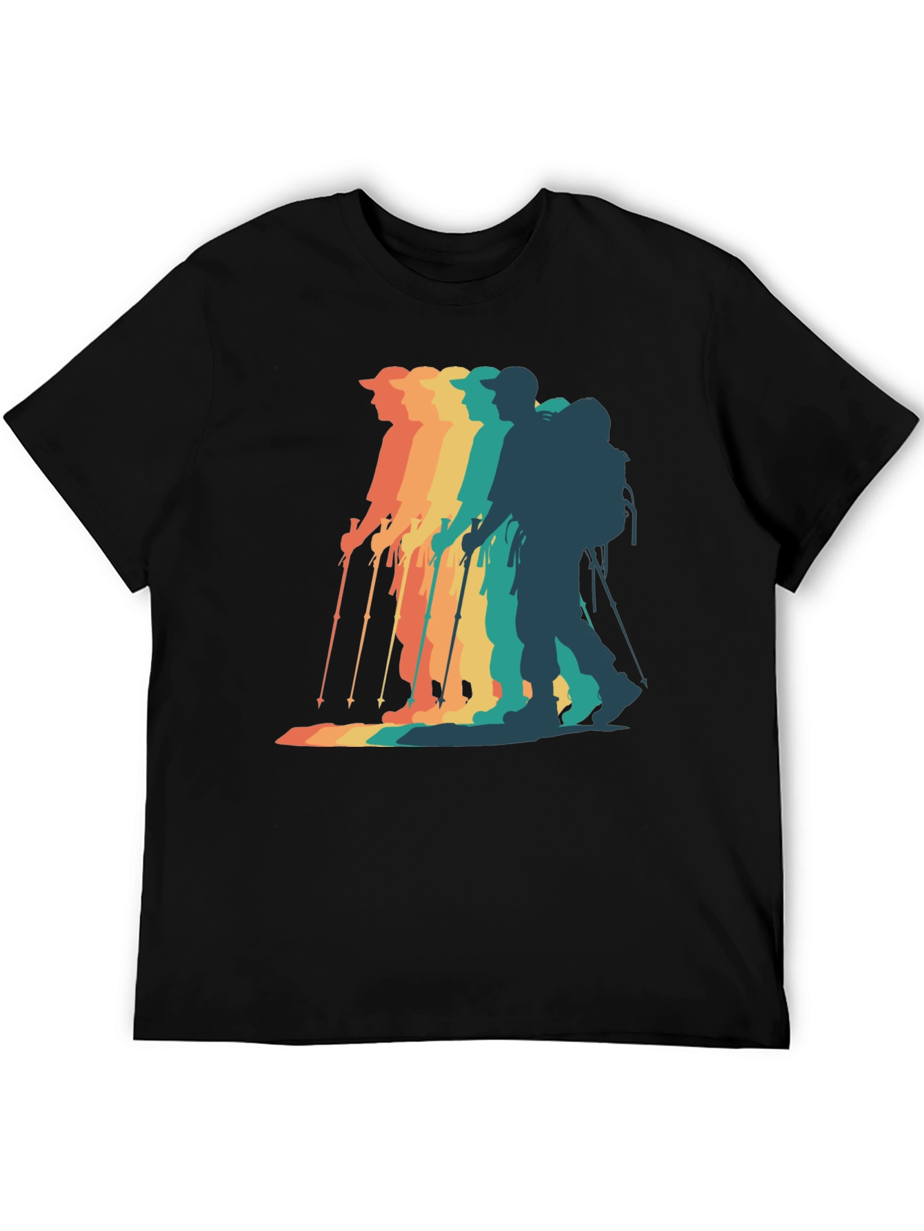 Retro Hiker Graphic Tee - Outdoor Adventure Shirt