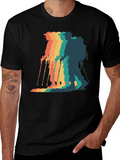 Retro Hiker Graphic Tee - Outdoor Adventure Shirt