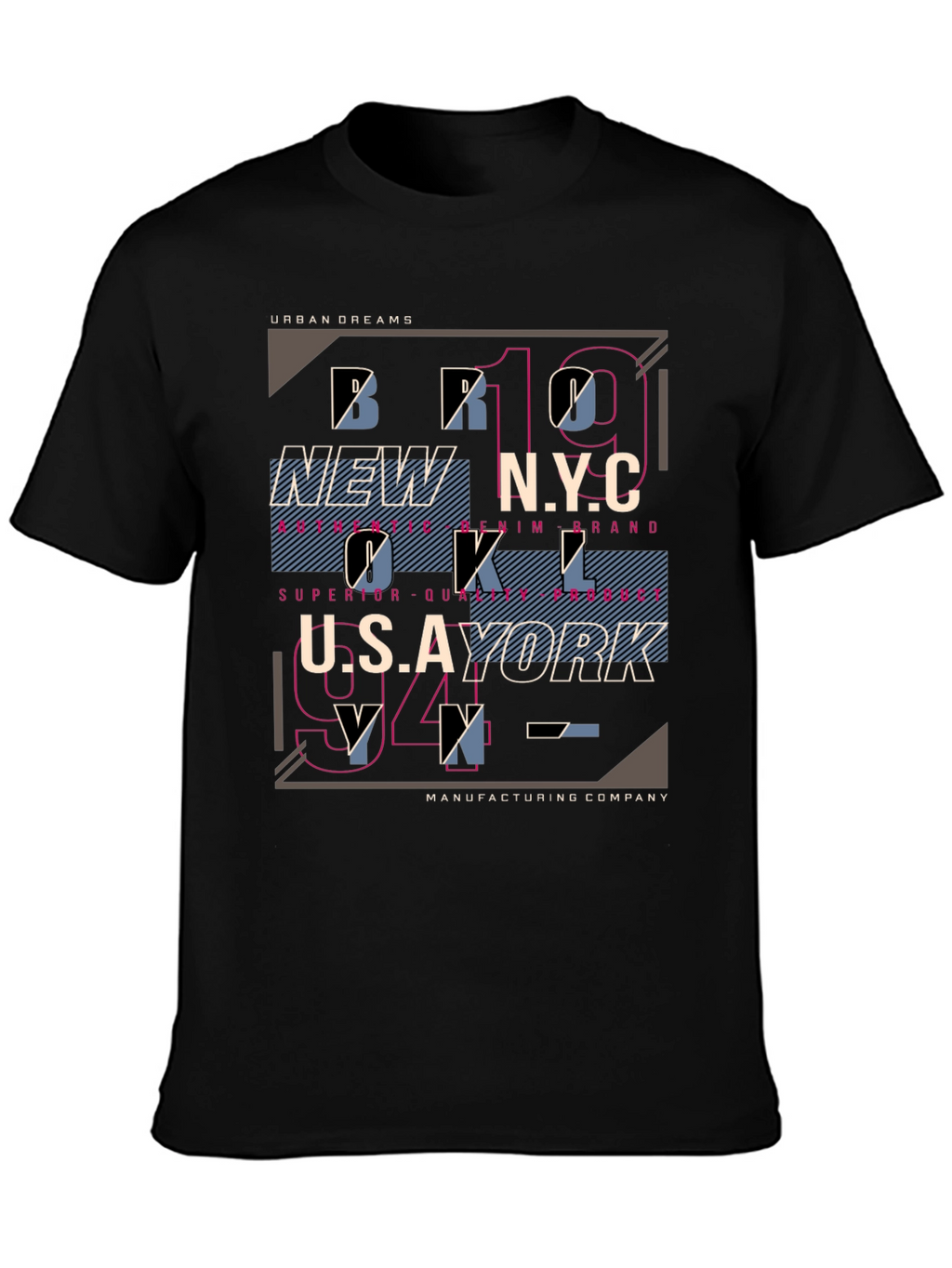 Urban Dreams Graphic Tee - Black