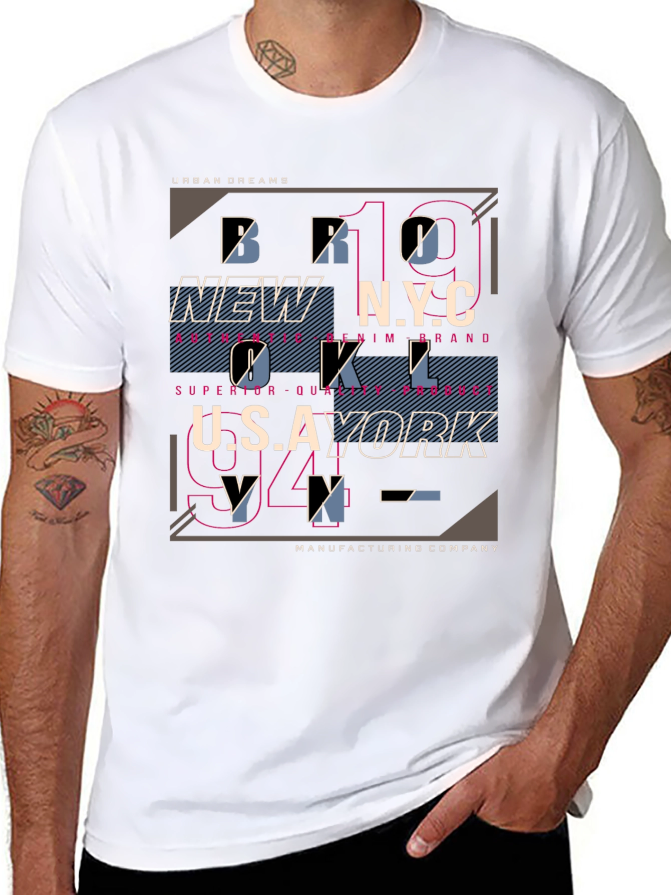 Urban Dreams Graphic Tee - Black