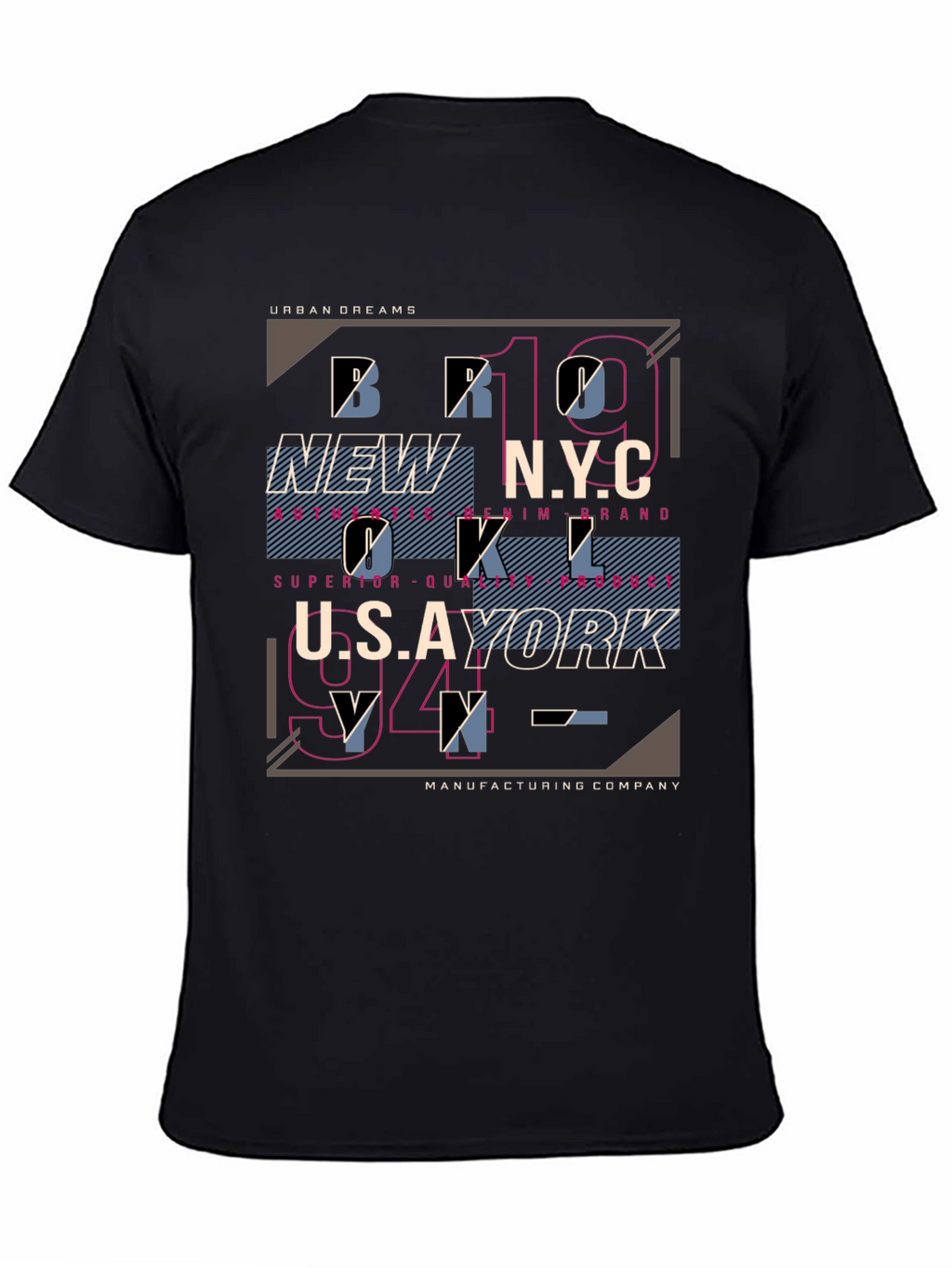 Urban Dreams Graphic Tee - Black