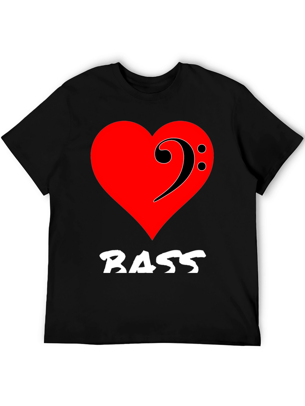 Bass Music Heart T-Shirt