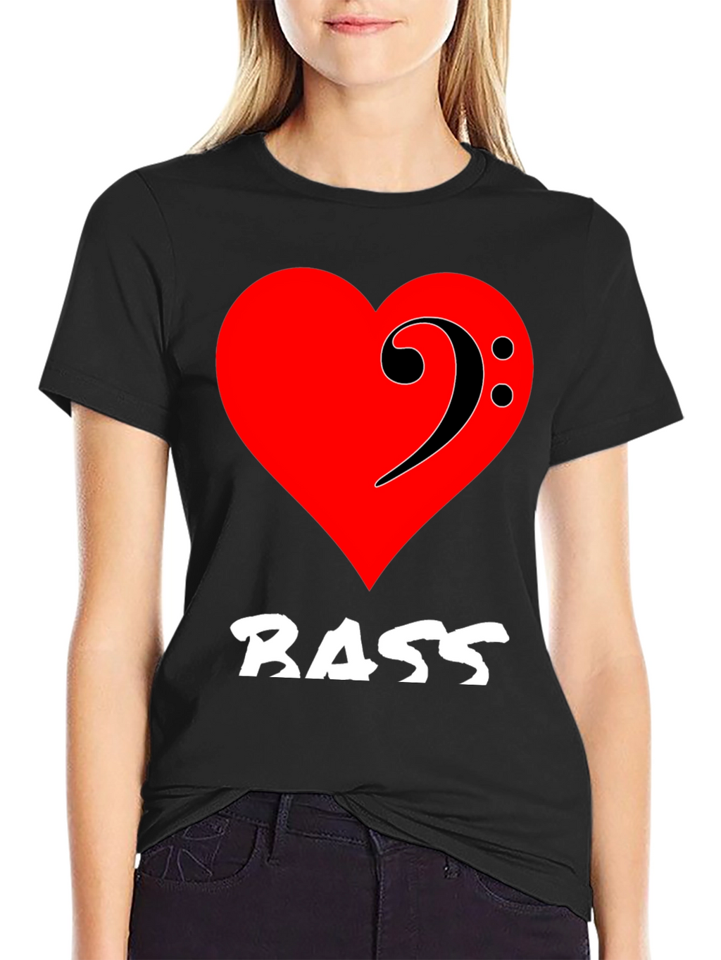 Bass Music Heart T-Shirt