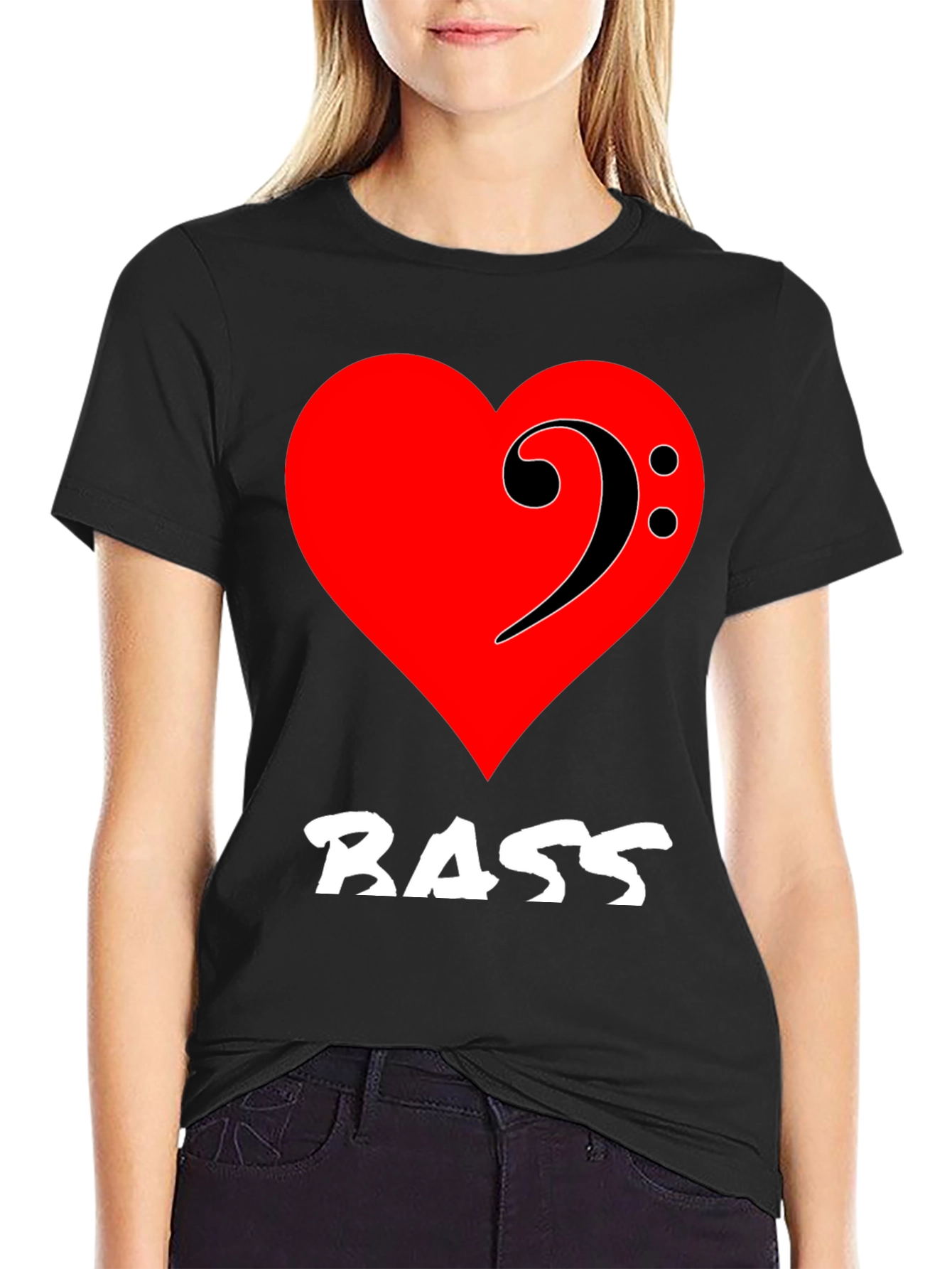 Bass Music Heart T-Shirt