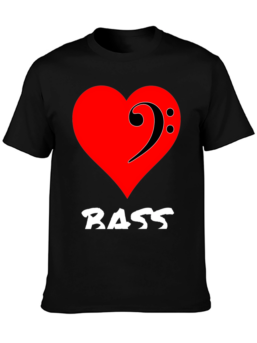 Bass Music Heart T-Shirt