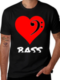 Bass Music Heart T-Shirt