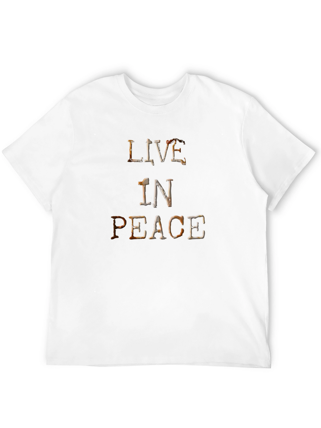 Live in Peace Graphic T-Shirt - Classic Black Tee