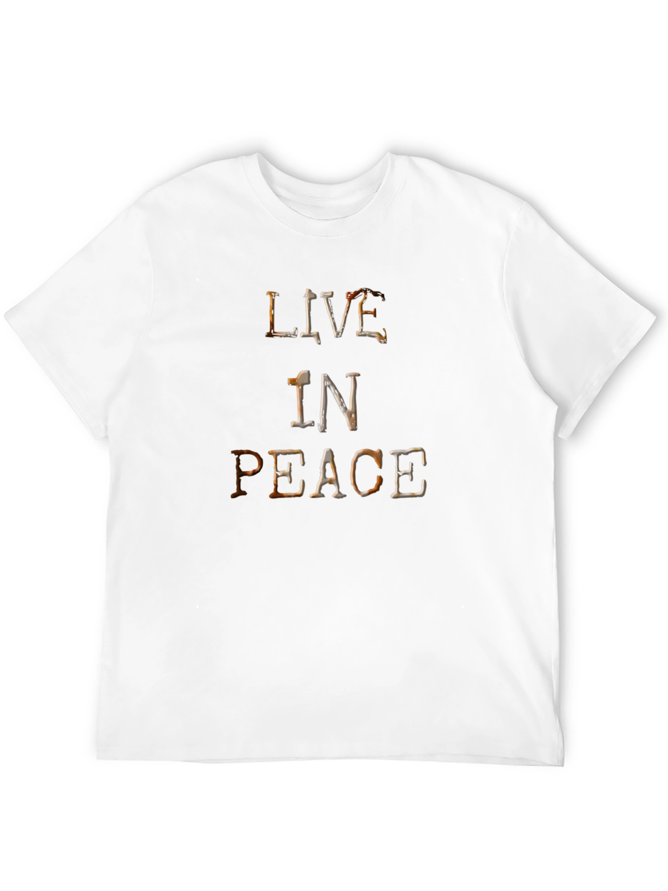 Live in Peace Graphic T-Shirt - Classic Black Tee