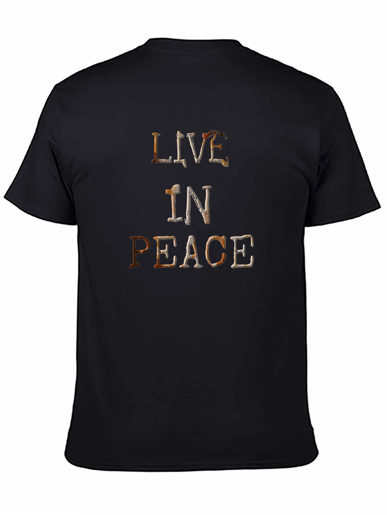 Live in Peace Graphic T-Shirt - Classic Black Tee