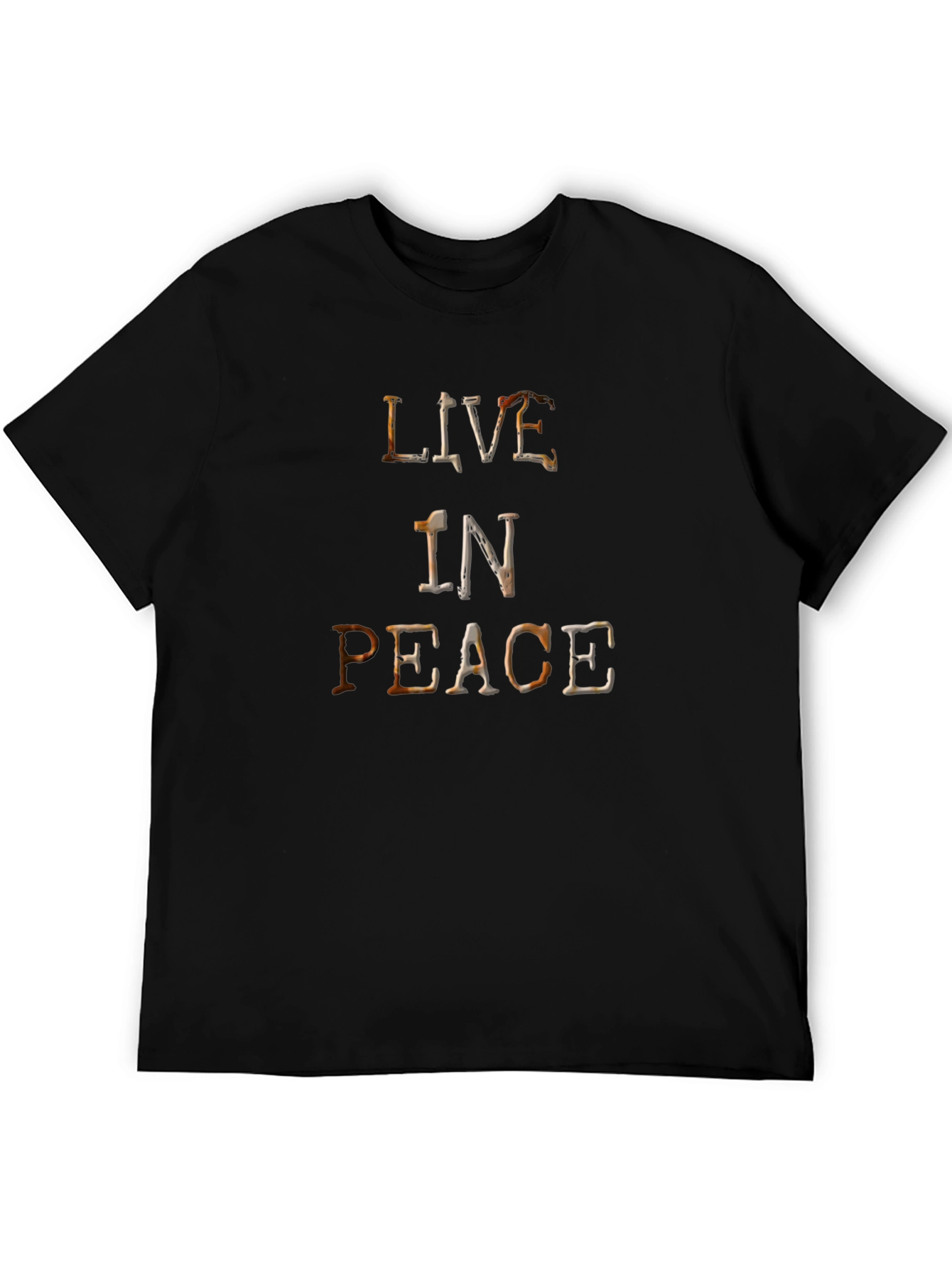 Live in Peace Graphic T-Shirt - Classic Black Tee