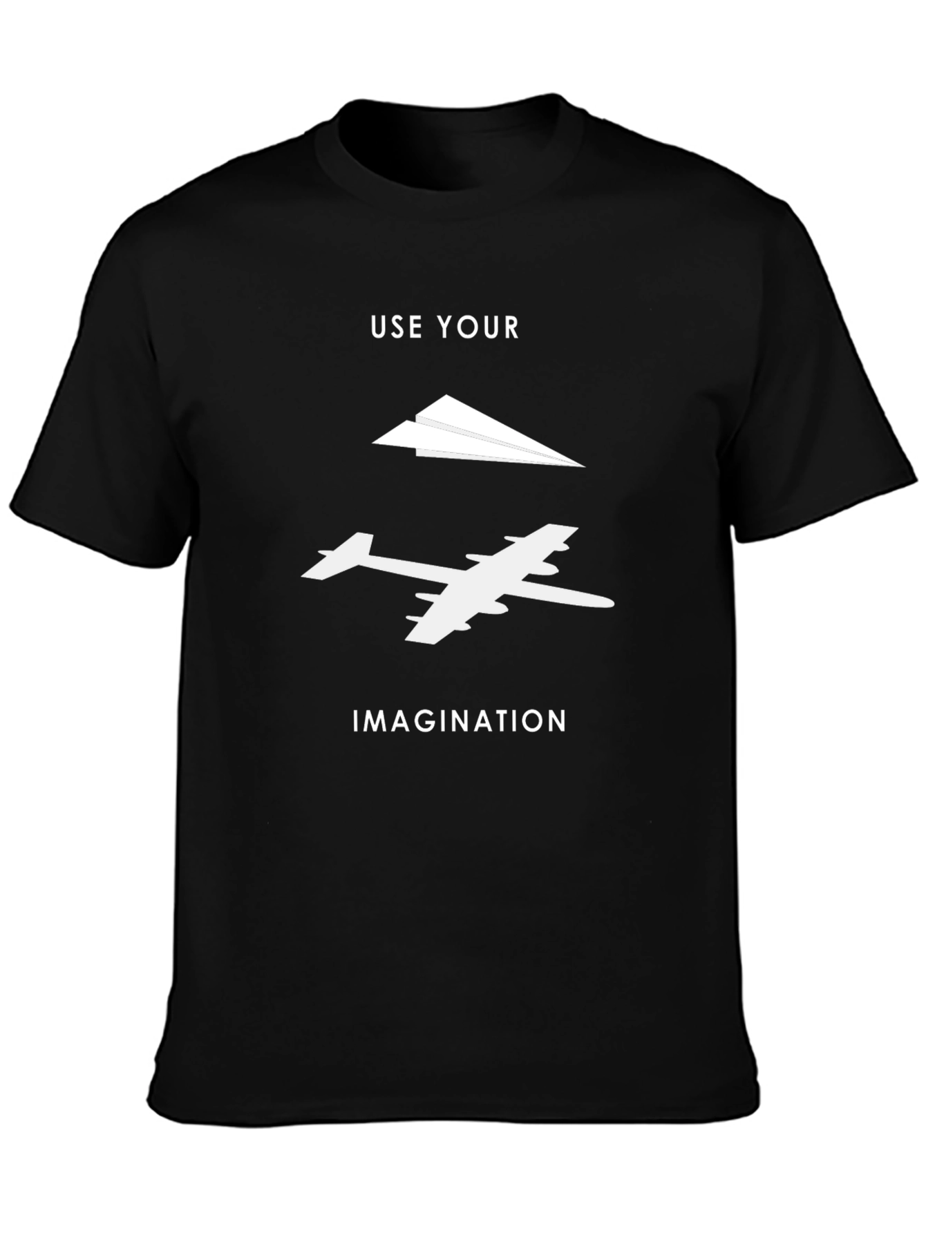 Use Your Imagination T-Shirt - Airplane Graphic Tee