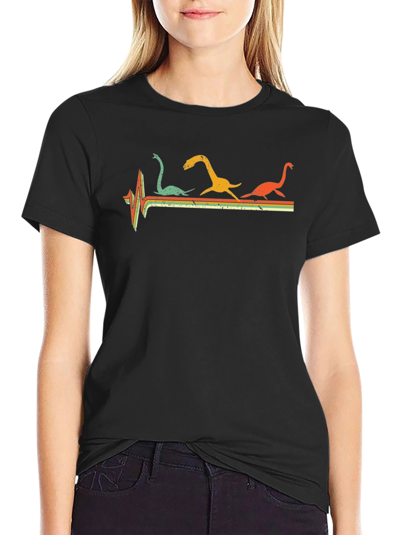 Loch Ness Monster Heartbeat T-Shirt