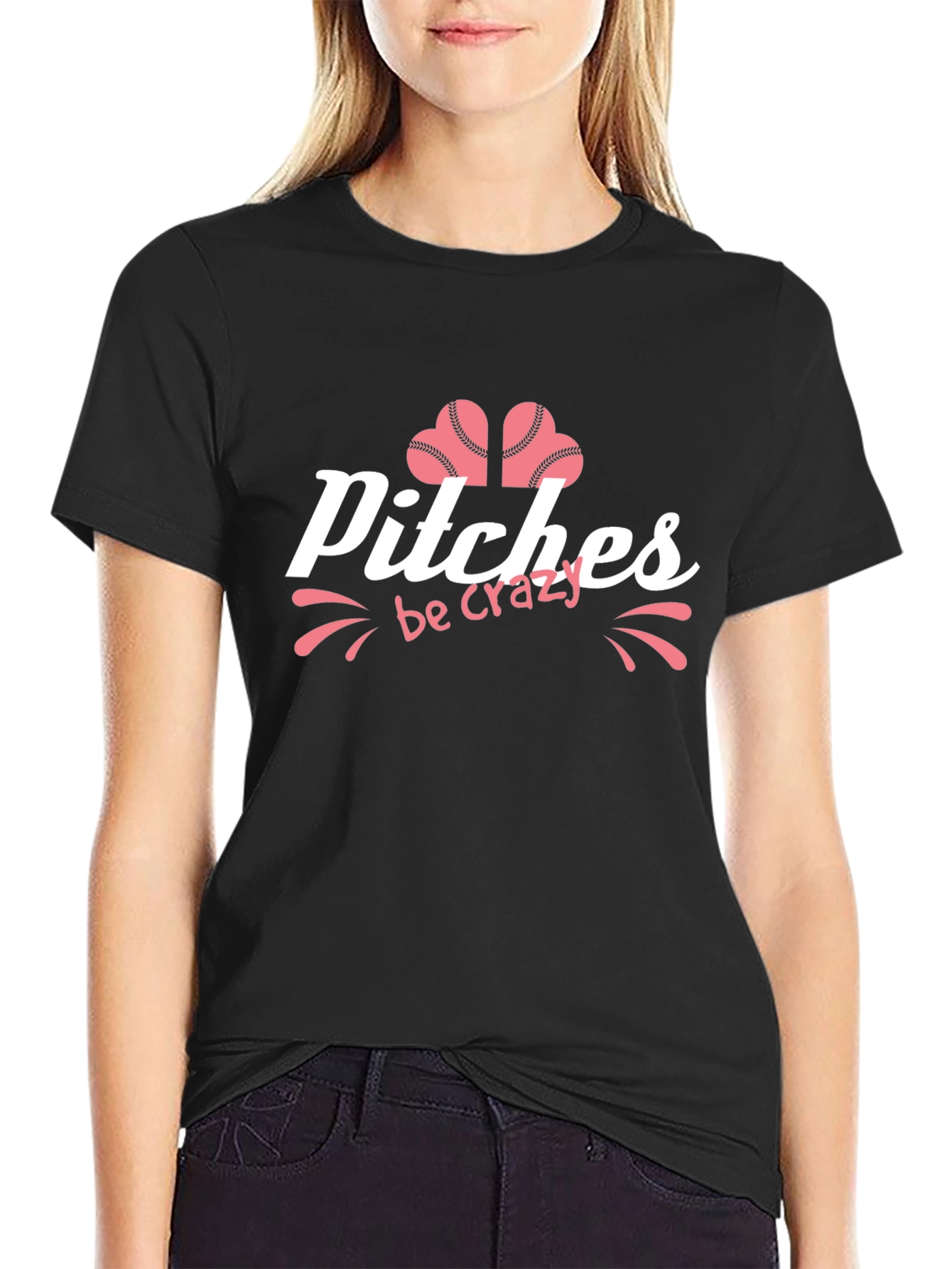 Pitches Be Crazy T-Shirt - Baseball Fan Apparel