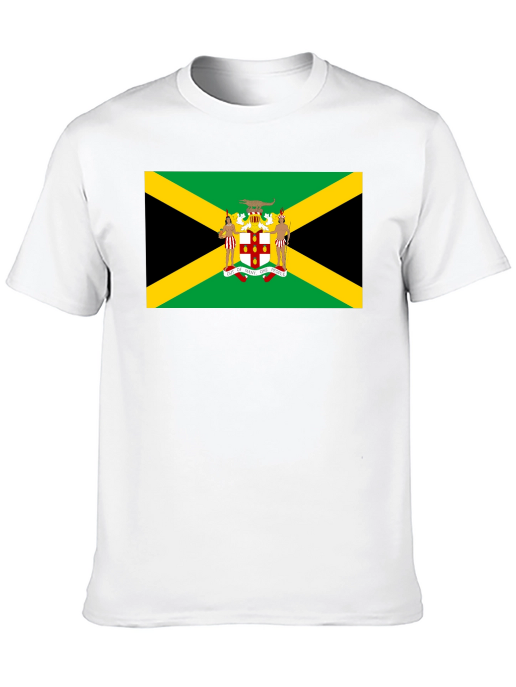 Jamaican Flag Graphic T-Shirt - Black