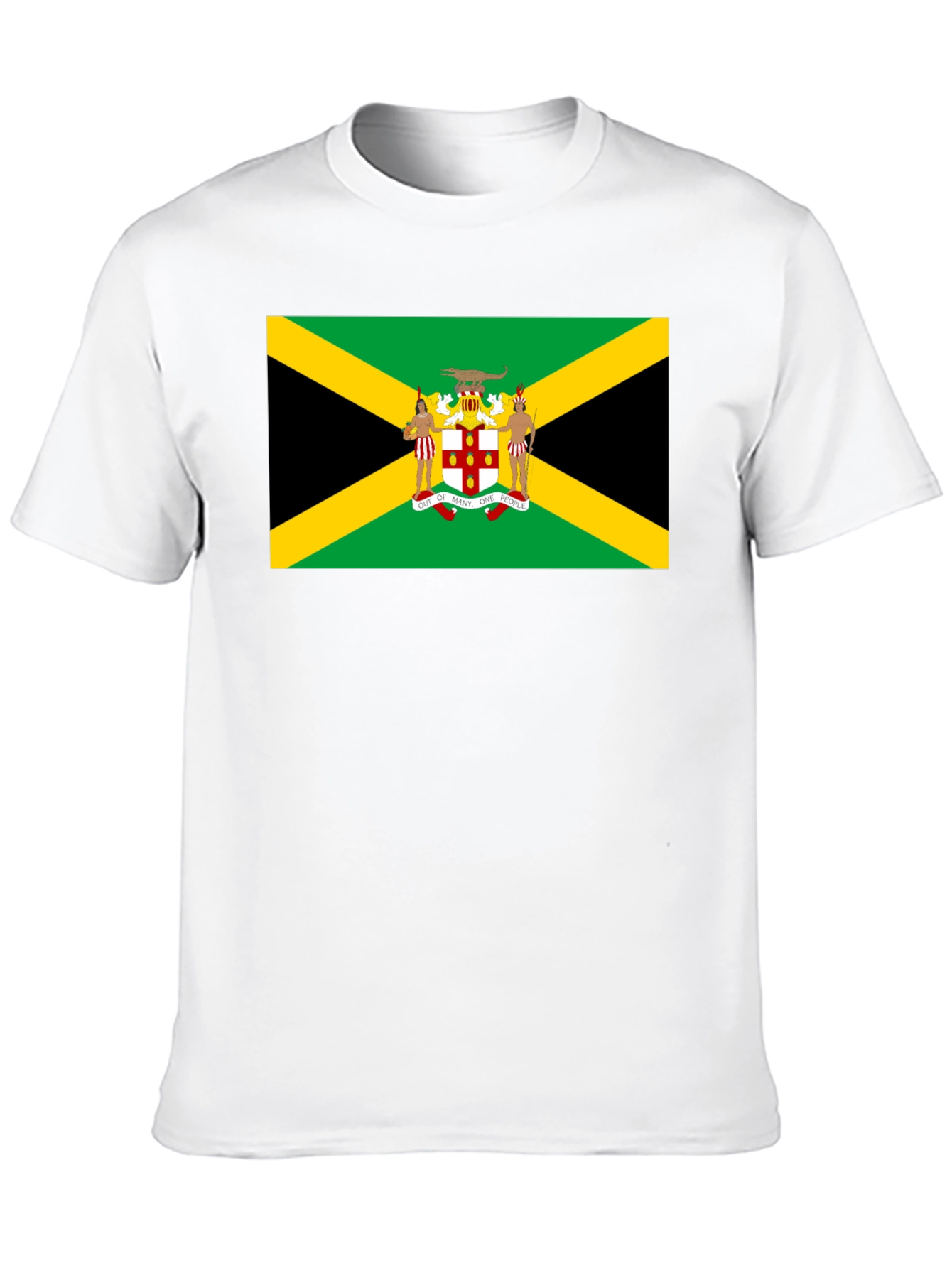 Jamaican Flag Graphic T-Shirt - Black