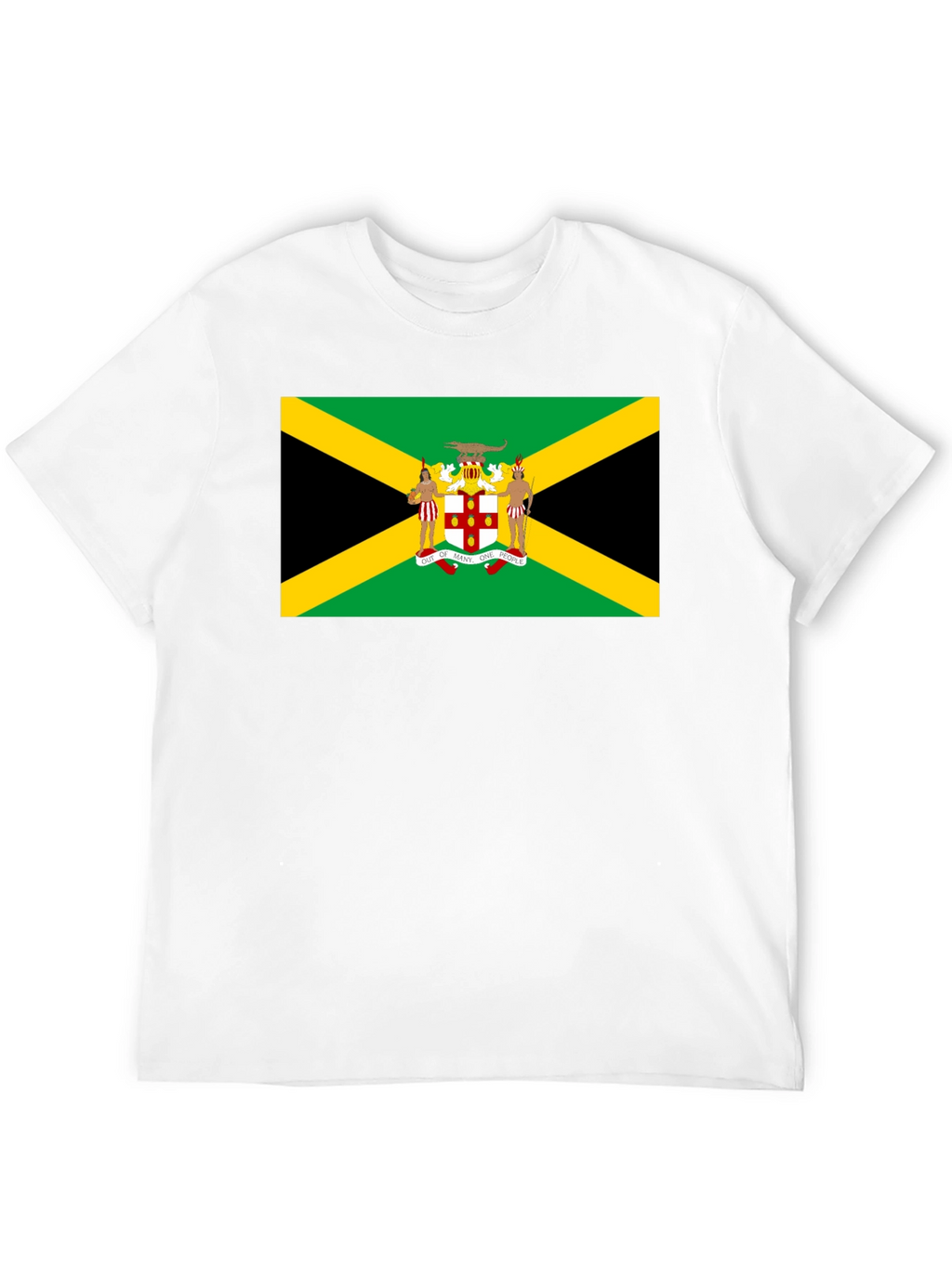 Jamaican Flag Graphic T-Shirt - Black