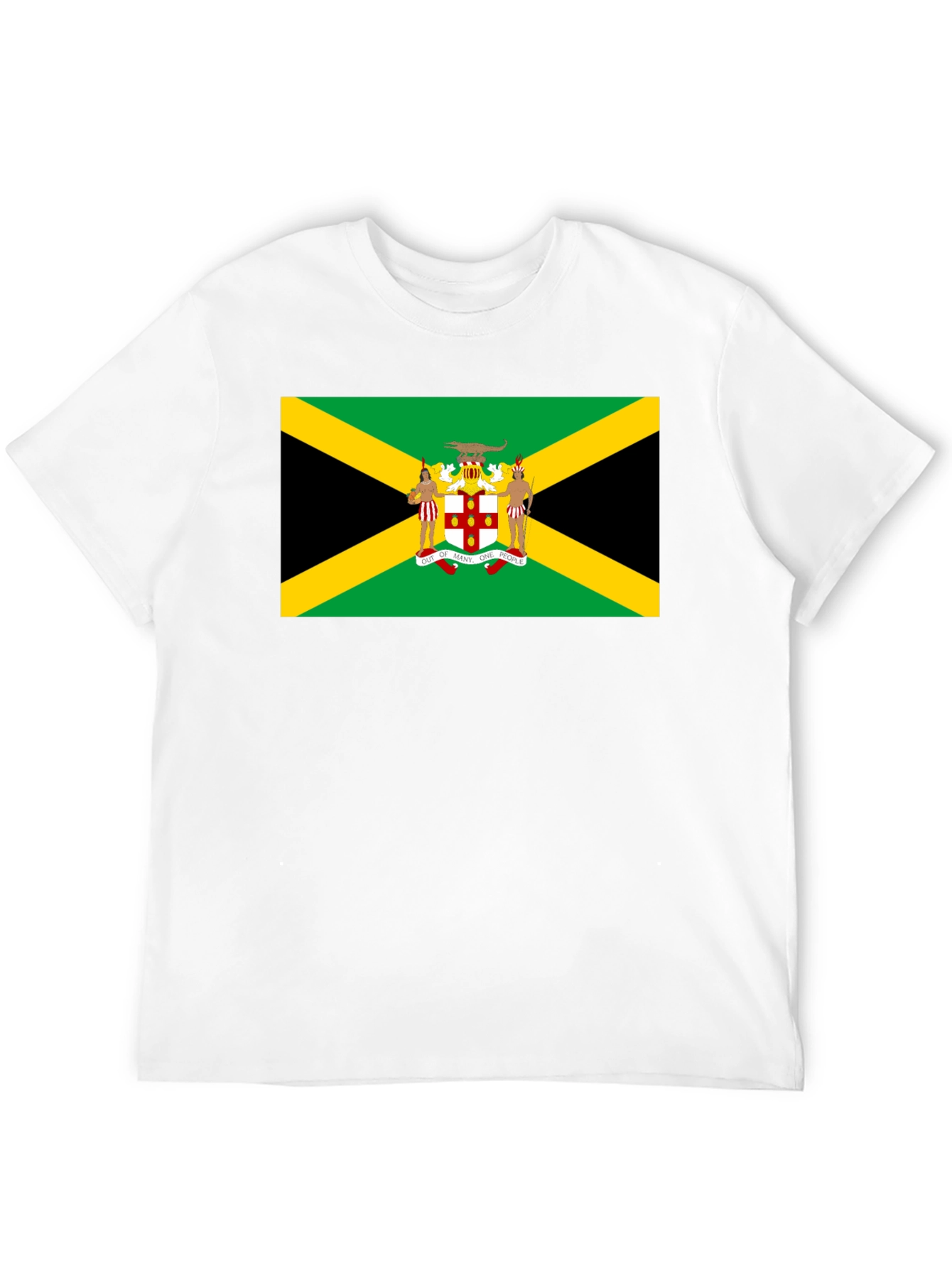 Jamaican Flag Graphic T-Shirt - Black