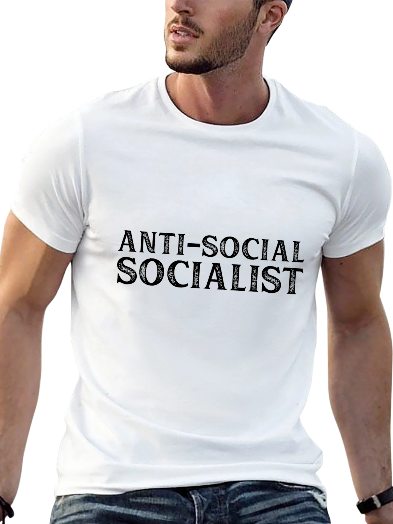 Anti-Social Socialist Graphic Tee - Black T-Shirt
