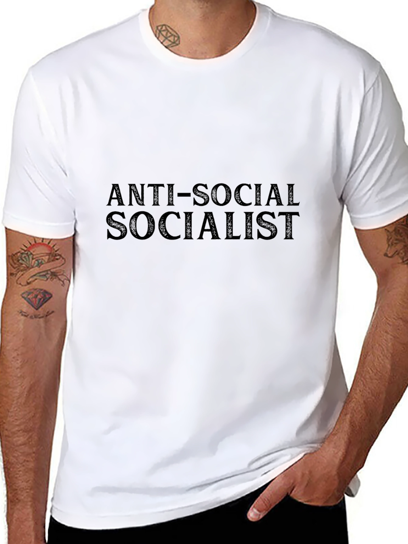 Anti-Social Socialist Graphic Tee - Black T-Shirt