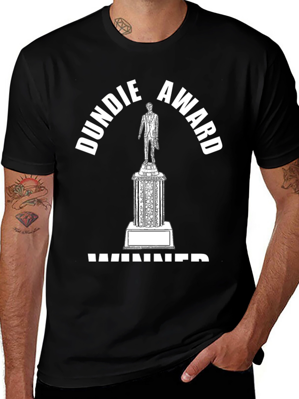 The Office Dundie Award Winner Black T-Shirt