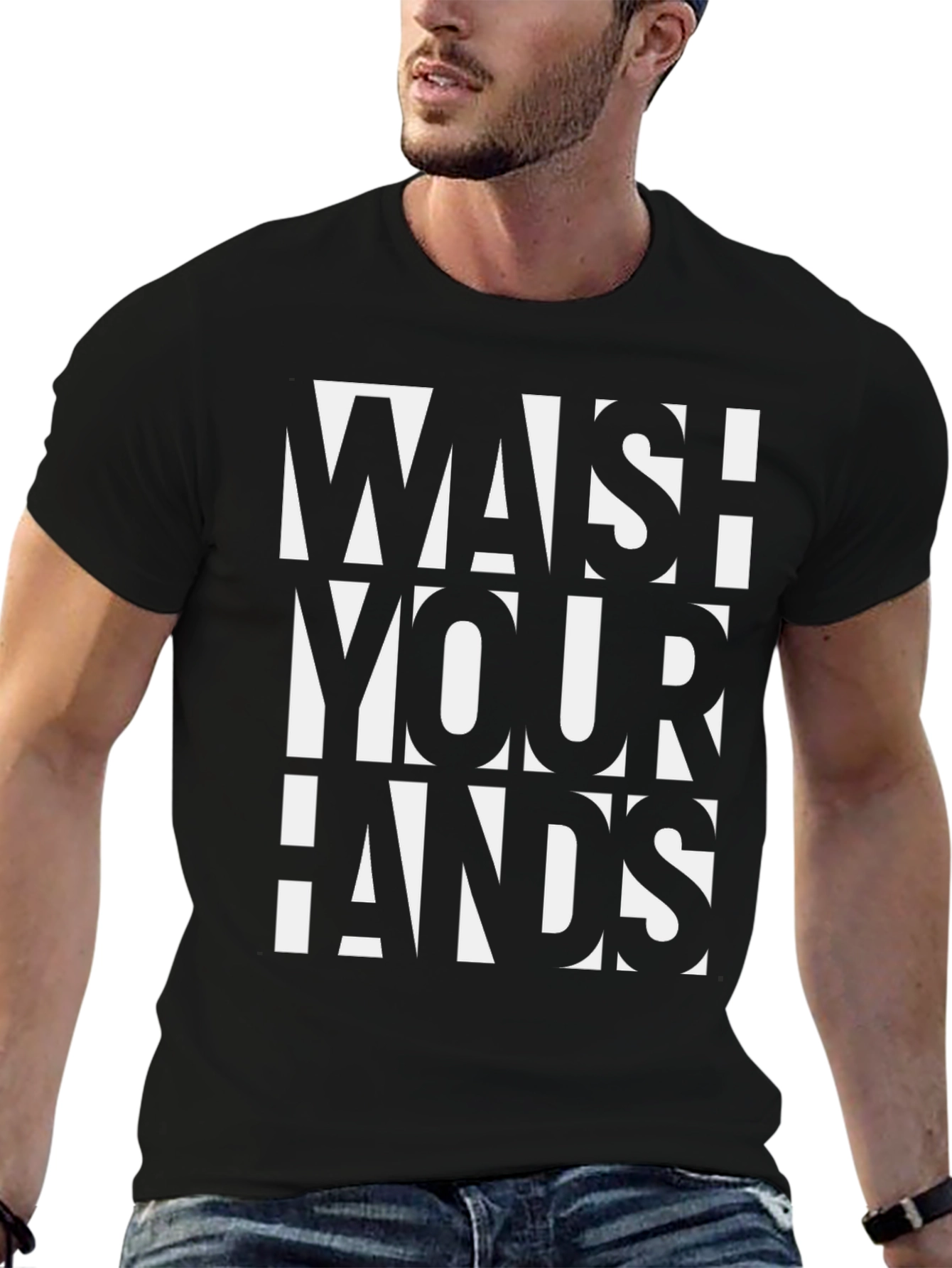 Wash Your Hands Graphic Tee - Stylish & Essential