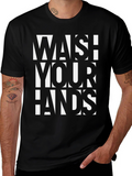 Wash Your Hands Graphic Tee - Stylish & Essential