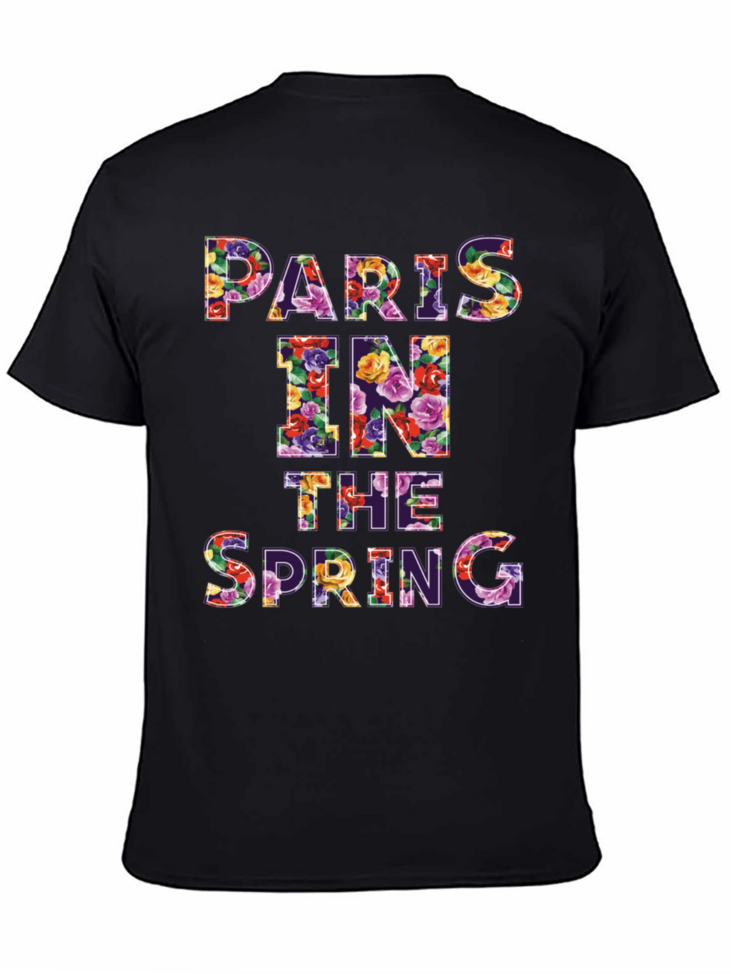 Paris in the Spring Floral Graphic T-Shirt