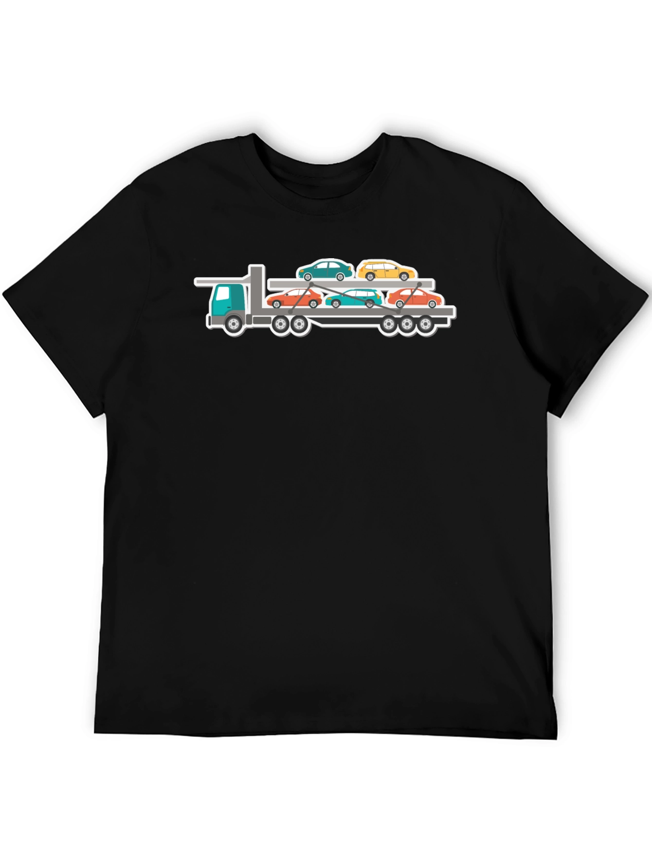 Truck Carrying Cars Graphic T-Shirt