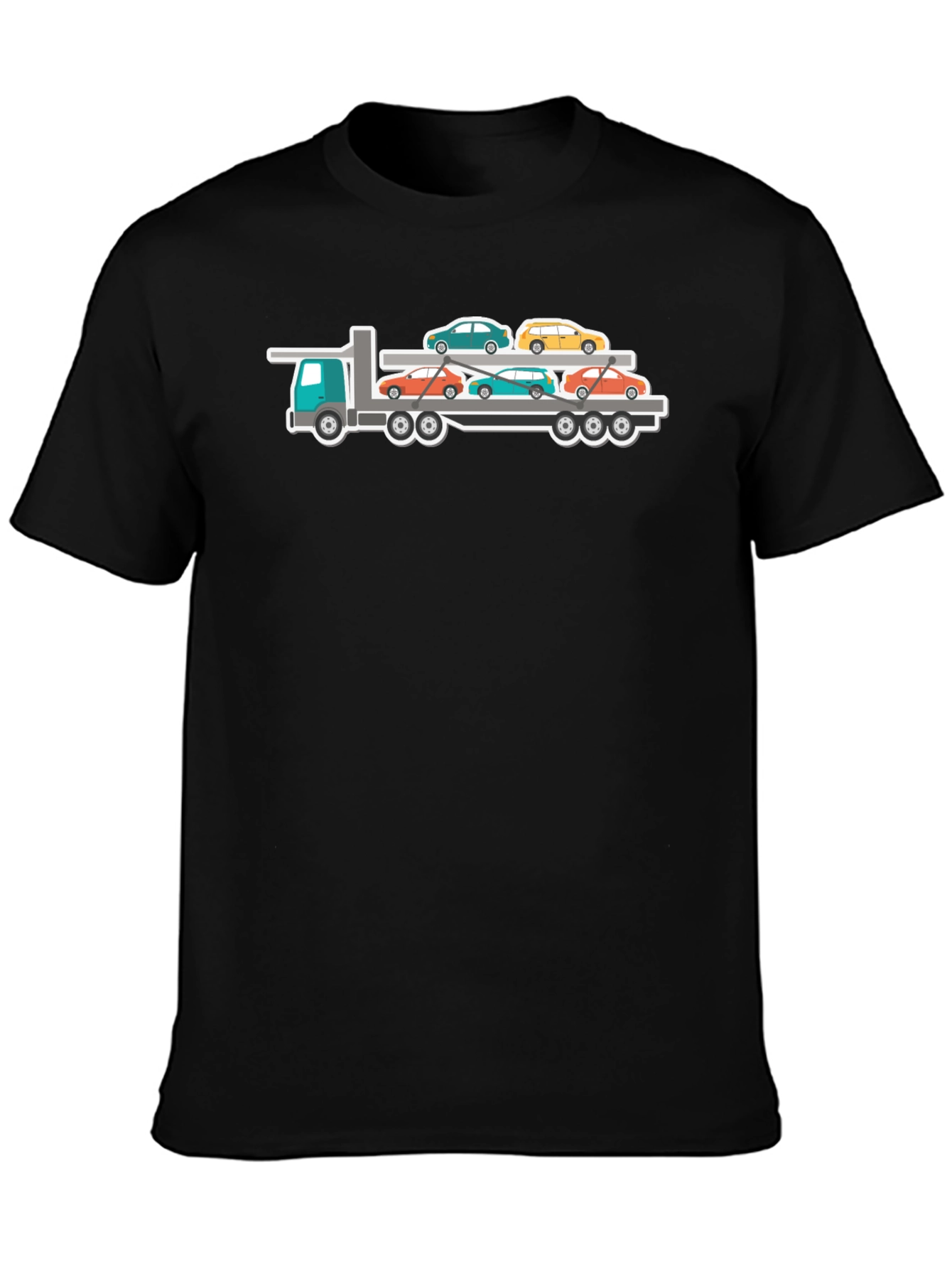 Truck Carrying Cars Graphic T-Shirt