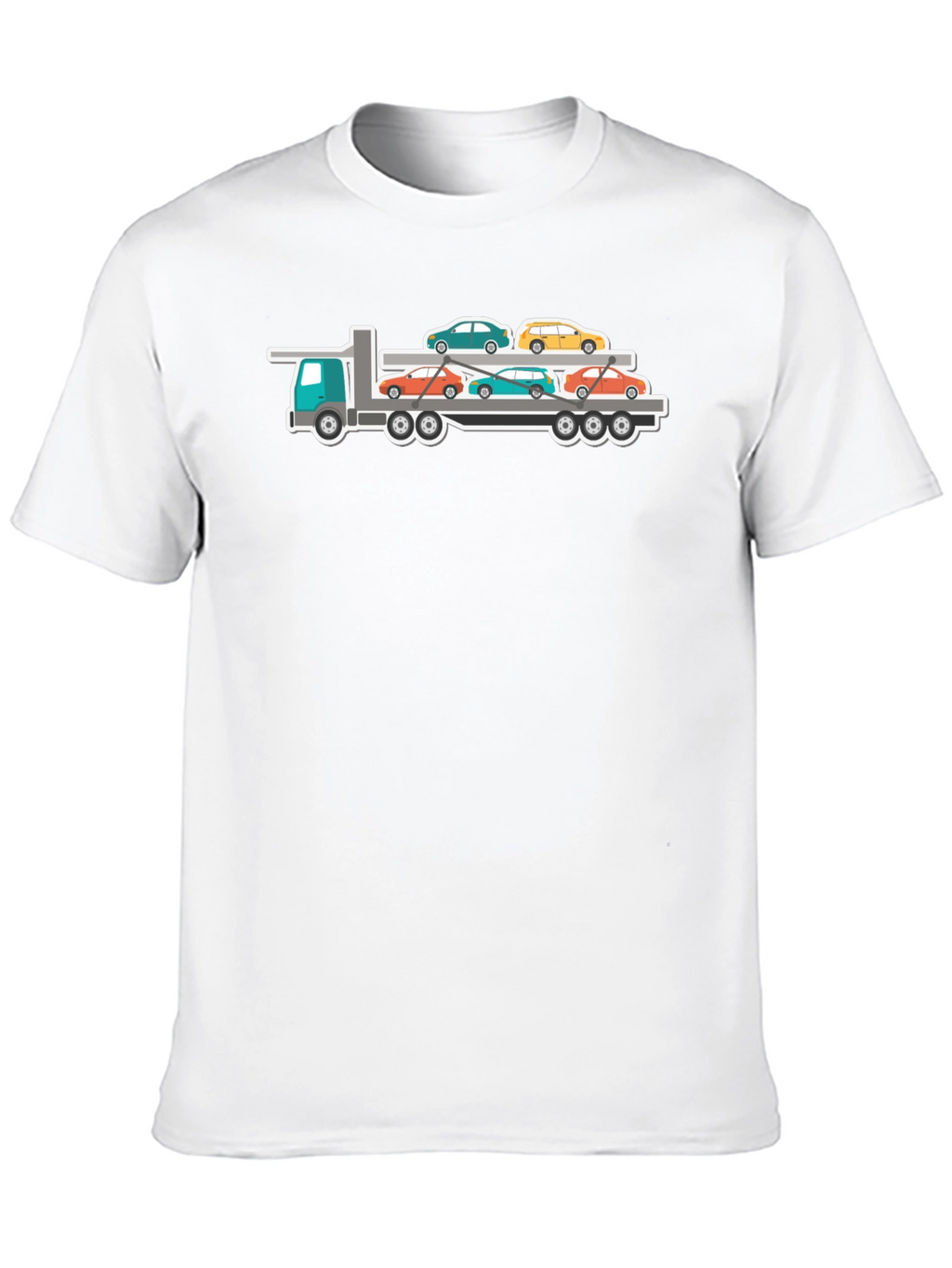 Truck Carrying Cars Graphic T-Shirt