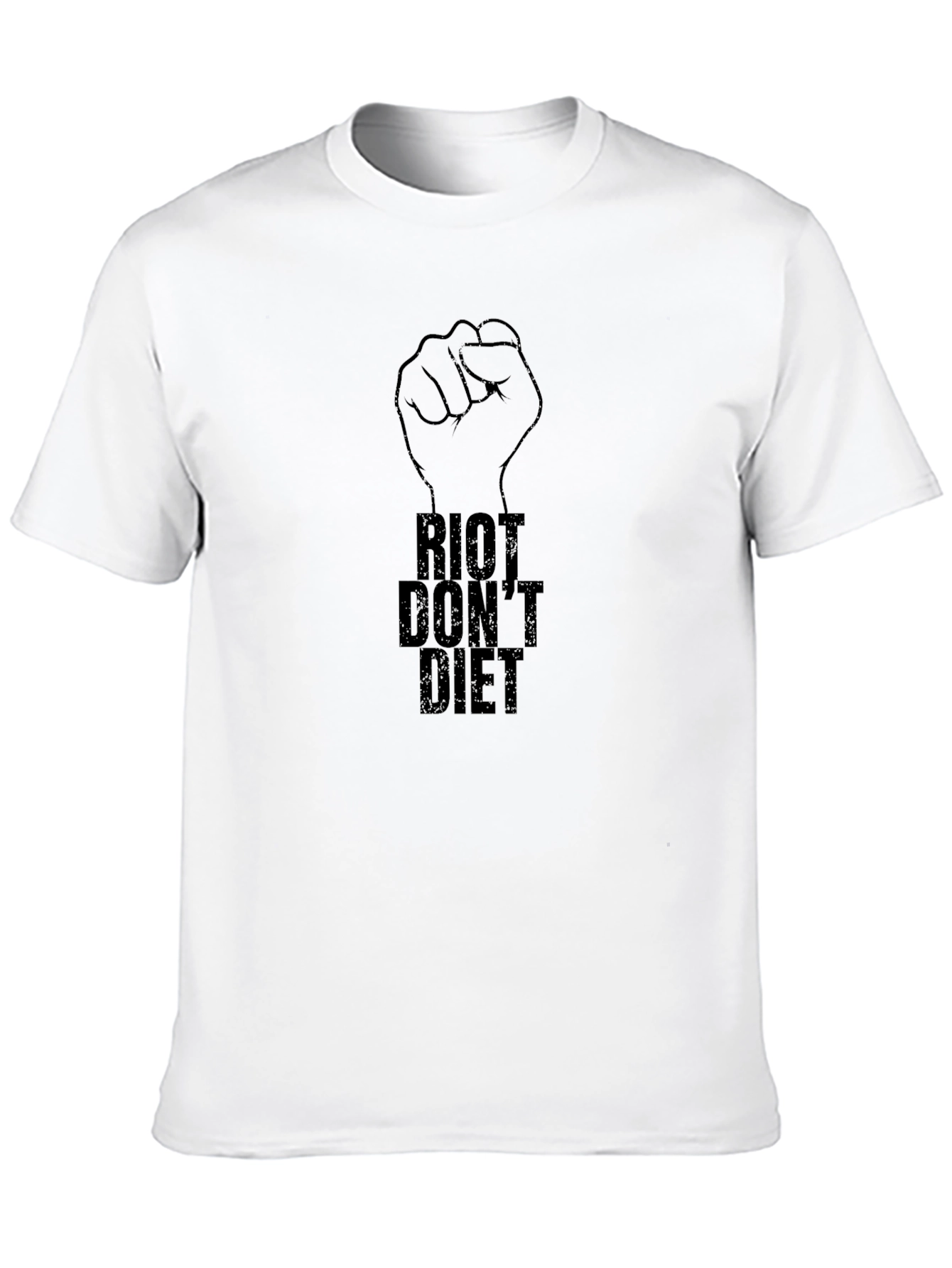 Riot Dont Diet Graphic T-Shirt - Black