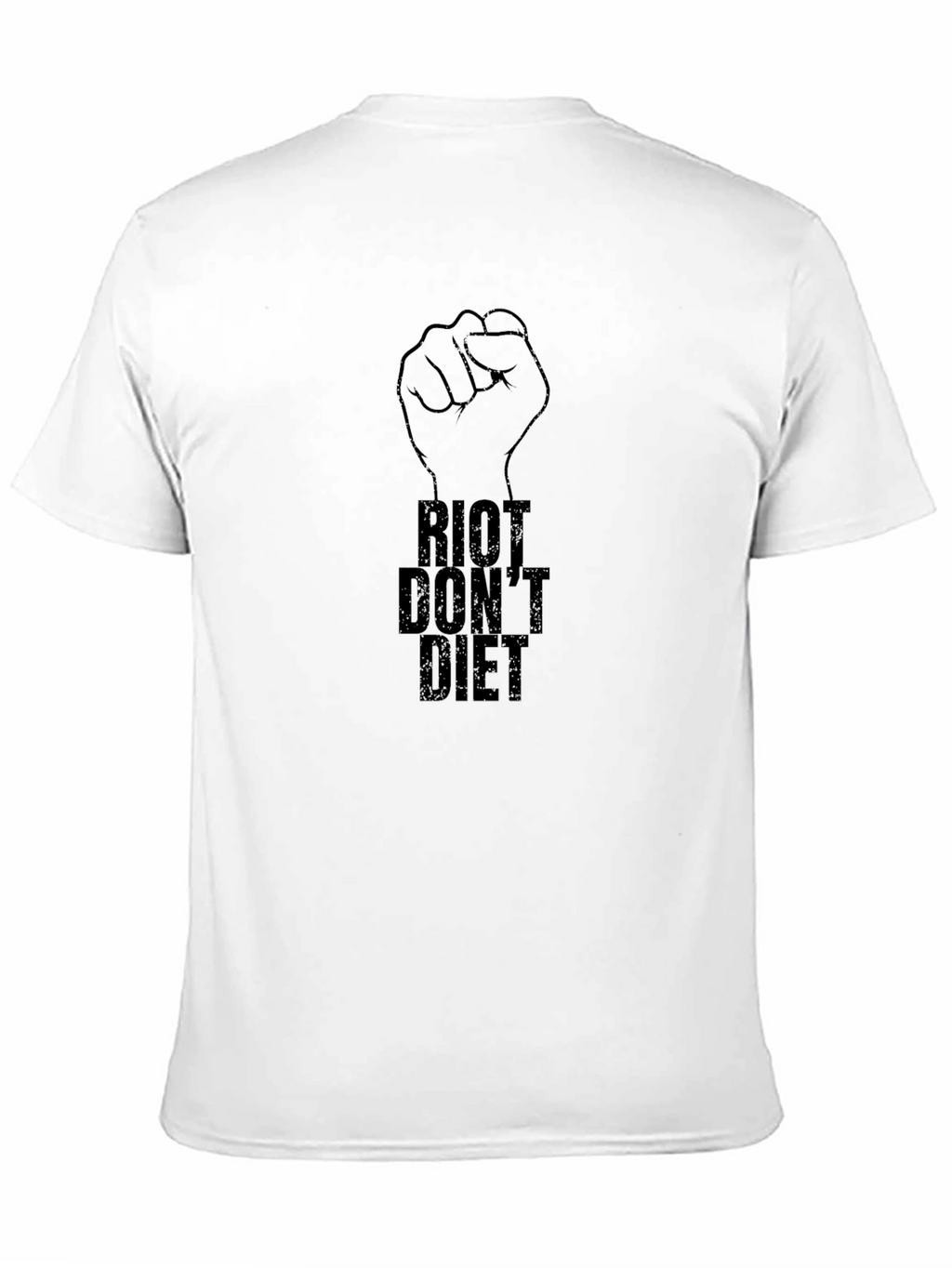 Riot Dont Diet Graphic T-Shirt - Black