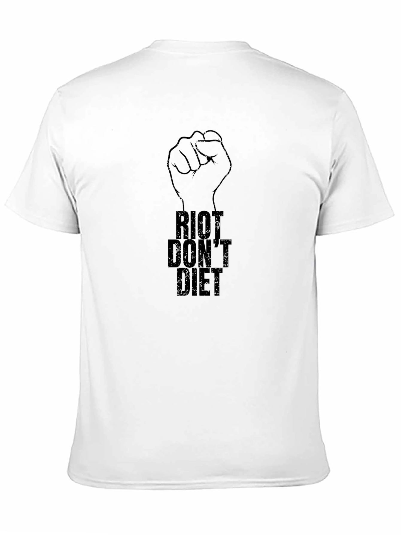 Riot Dont Diet Graphic T-Shirt - Black