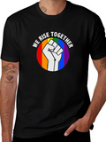 We Rise Together Pride Fist T-Shirt