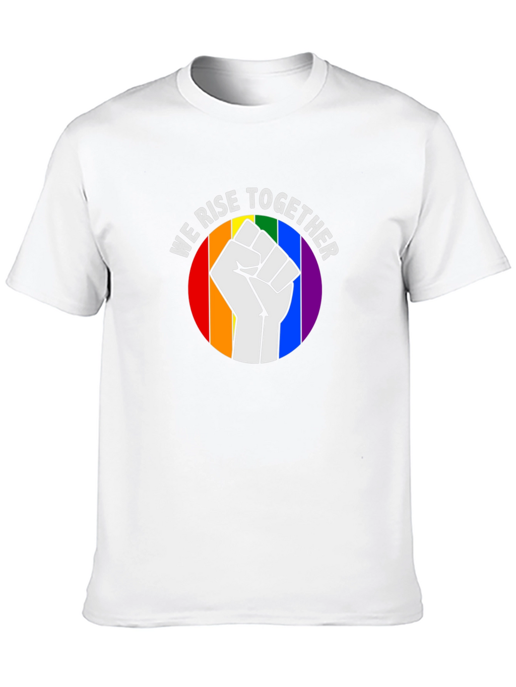We Rise Together Pride Fist T-Shirt