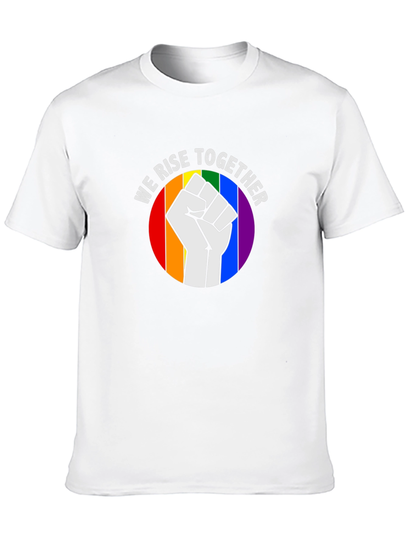 We Rise Together Pride Fist T-Shirt