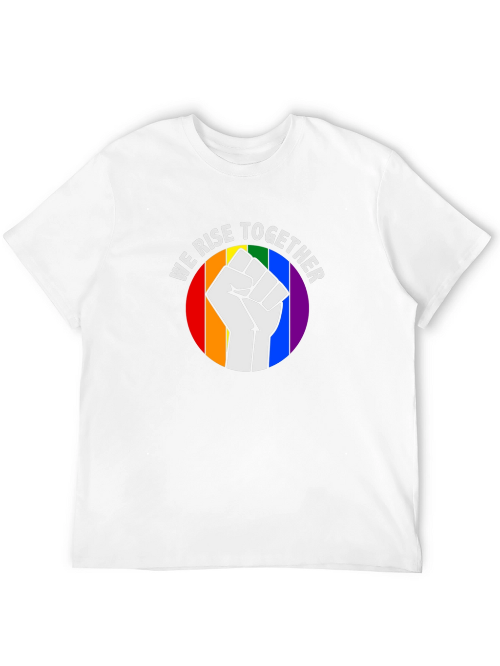 We Rise Together Pride Fist T-Shirt