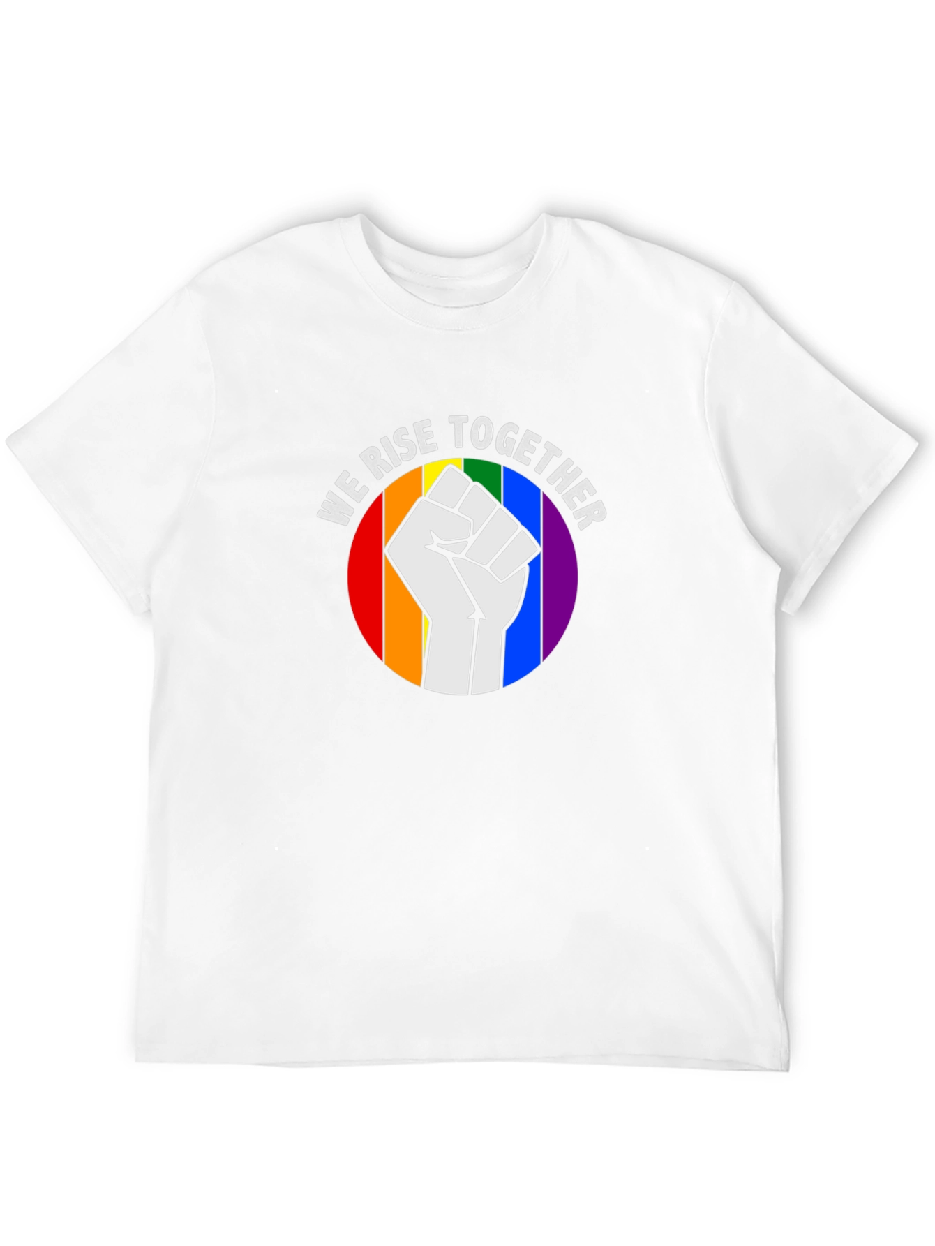 We Rise Together Pride Fist T-Shirt